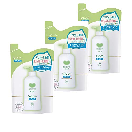 Cow Brand Additive-free Shampoo Smooth Refill 380ml 3 Pieces