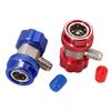 1 Pair R134A H/L Freon Auto Car Quick Coupler Connector Adapters For Air Conditioning Refrigerant Adjustable Manifold Gauge
