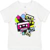 Inktastic Футболка для малышей 'Кассетные ленты 80-х'