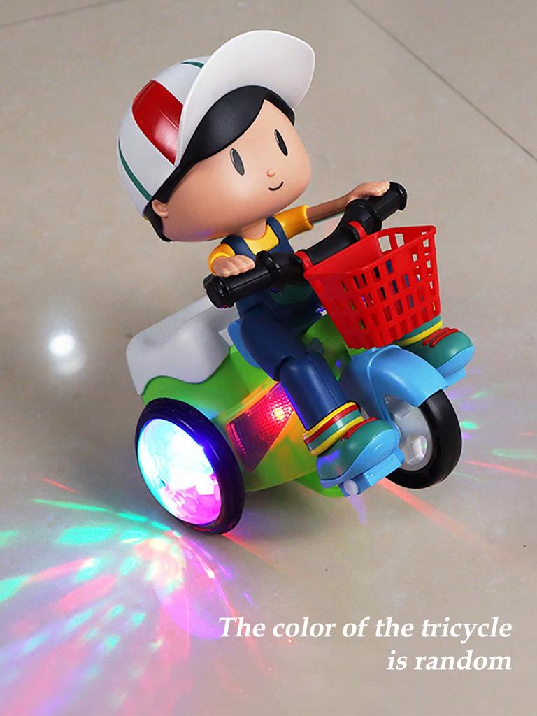 Вращающаяся на 360° машина-трюкач со светом и музыкой, игрушечная машина с автоматической деформацией и объездом препятствий, идеальный подарок на Рождество, Хэллоуин, Пасху [Без батареек]