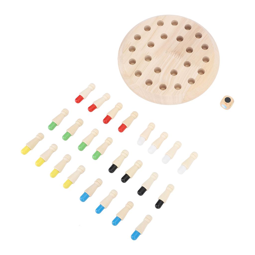 Color Matching Stick Chess Intelligence Development Wooden Memory Chess Game for Kids