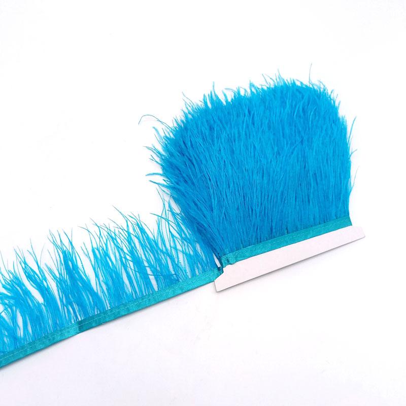 10Yard Ostrich Feathers Trim For Needlework Decorative Ribbon Sewing Fringes Clothes Wedding Dress Diy Supplies Crafts