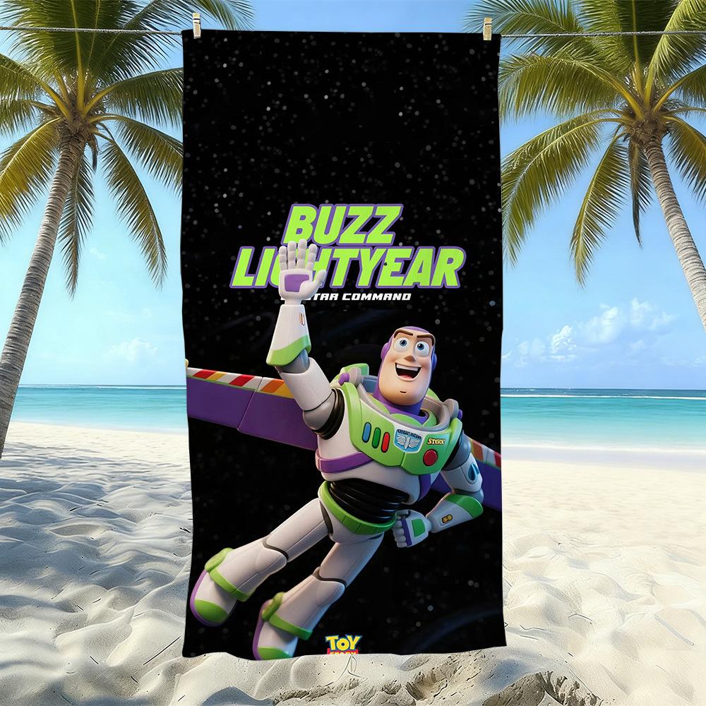 New Bath Light Beach Towel Children'S Adult Toy Story Bath Towel Water-Absorbing Quick-Drying Towel