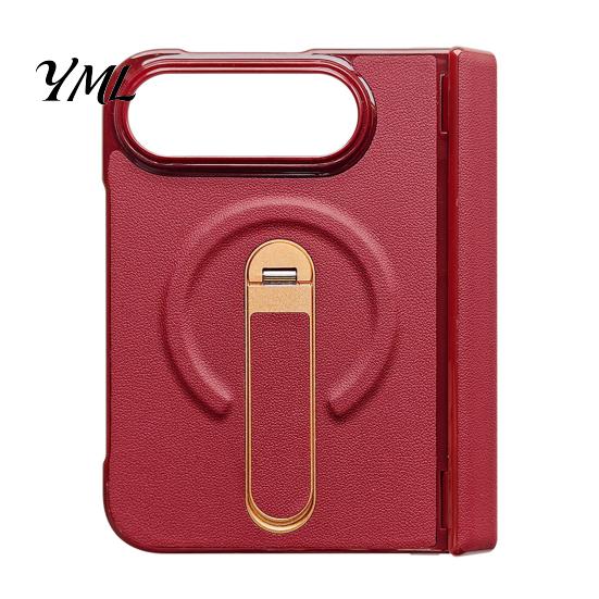 Full Body Coverage Protective Case Faux Leather Phone for iPhoneDuo, Cover with Hinge Protection, Strong Magnetic Attachment Folding Built-in