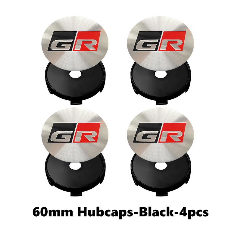 4pcs 60mm Car Wheel Center Cover Hub Cap Auto Decoration Accessories For Toyota Crown GR Corolla YARIS Auris C-HR Hilux Vios