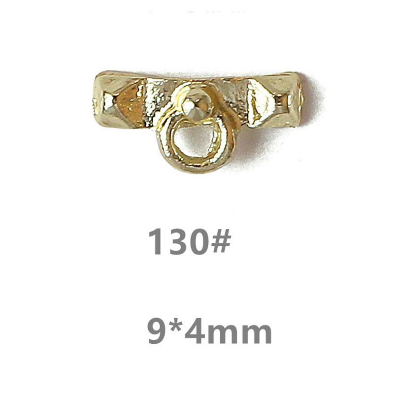 100 шт. 3D Панк Серебряные/Белые/Черные/Золотые Металлические Детали Маникюр Аксессуар Украшение для Ногтей Сплав Ретро Круг Ногти Арт Шармы