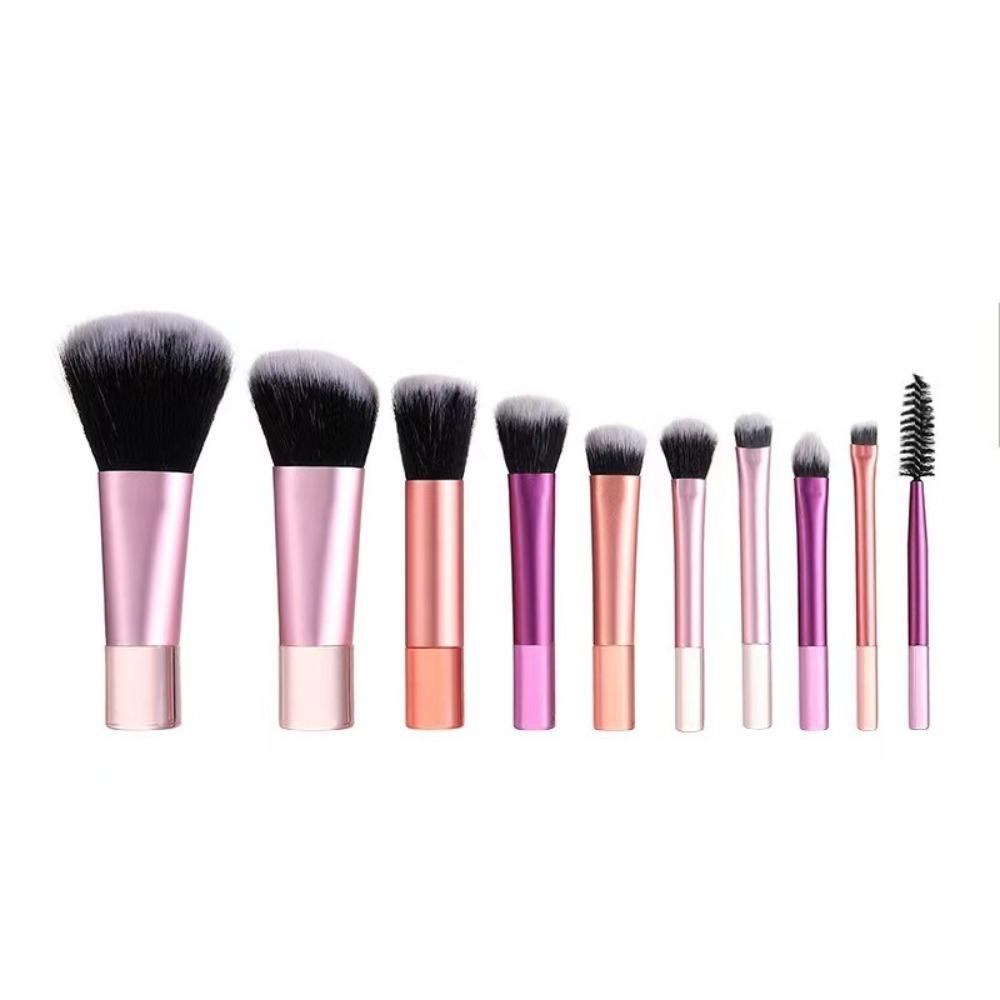 10pcs/set Soft Bristles Cosmetic Brush Professional Makeup Tool Durable Make Up Supplies