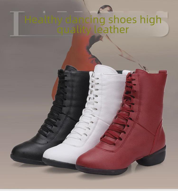 Женские танцевальные туфли на мягкой подошве: Square Dance, Sailor, длинные сапоги, латиноамериканские танцы, современные каблуки