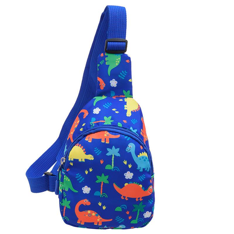 High Quality Children's Dinosaur Chest Bag Cute Cartoon Print Sling Bag For Kids