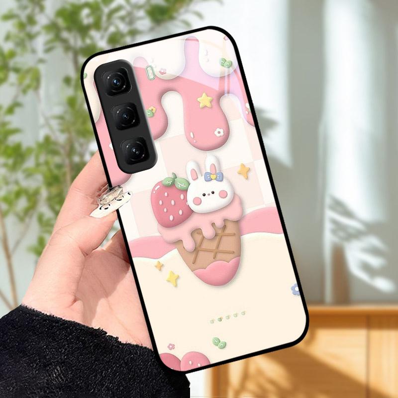 Чехол X6886 для Infinix Hot 60 60i 60Pro Pro Plus, модный и роскошный, из закаленного стекла, защитный чехол для телефона Infinix Hot60 Pro Plus.