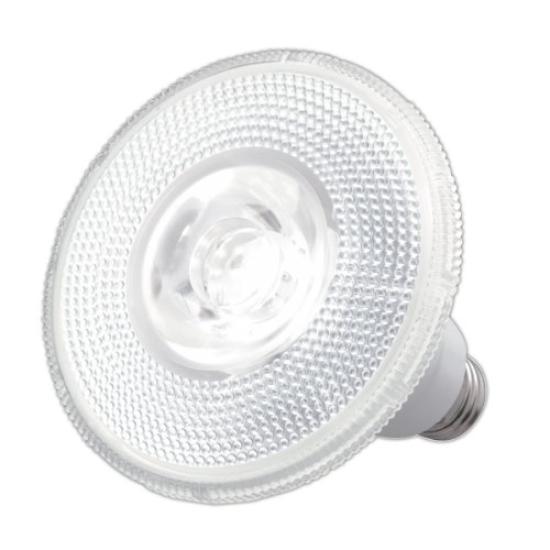 Iris Ohyama Eco Hilux LED Beam E26 25W Warm Downward Lamp, Base, Equivalent, White, Facing, LDR12L-W-V3