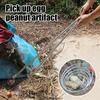 Stainless Steel Nut Gatherer Peanut Picker 107cm/42.13inch Flexible Egg Grabber Multifunctional Farm Garden Tool for Potato Picking Shell Collecting