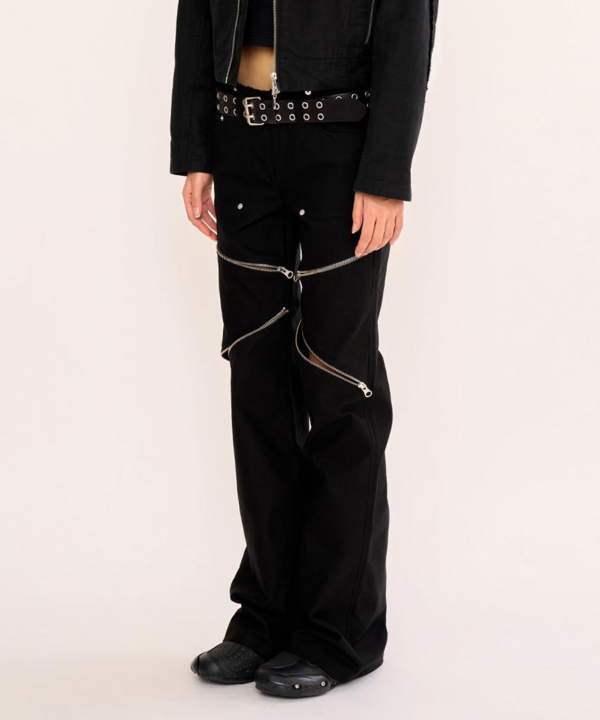 FANYOUNG Damaged Bootcut Pants