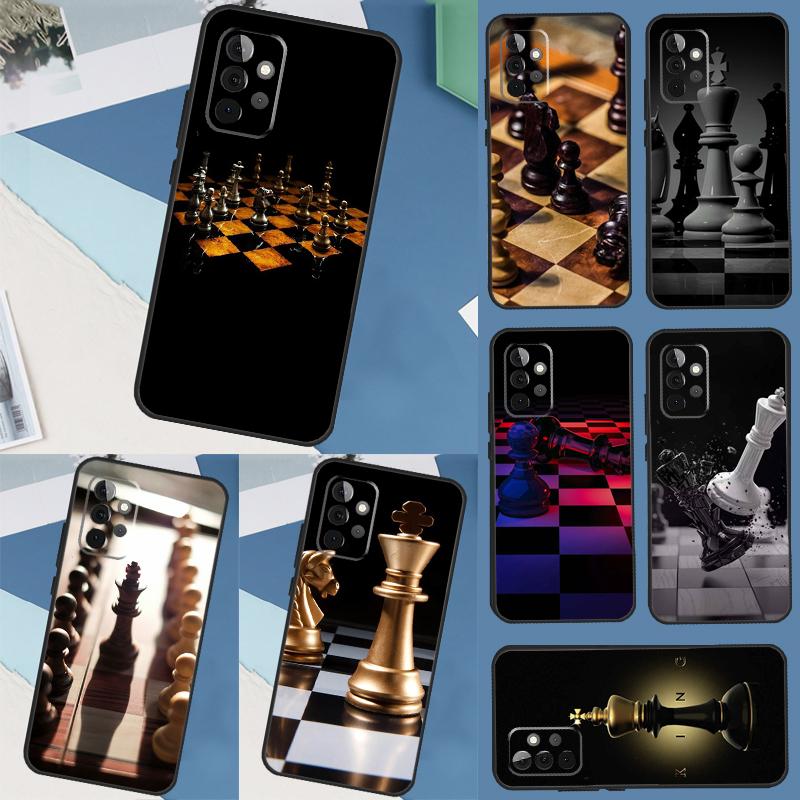 Чехол для телефона с шахматным рисунком для Samsung Galaxy A13 A23 A33 A53 A73 A14 A34 A54 A12 A32 A52 A51 A71