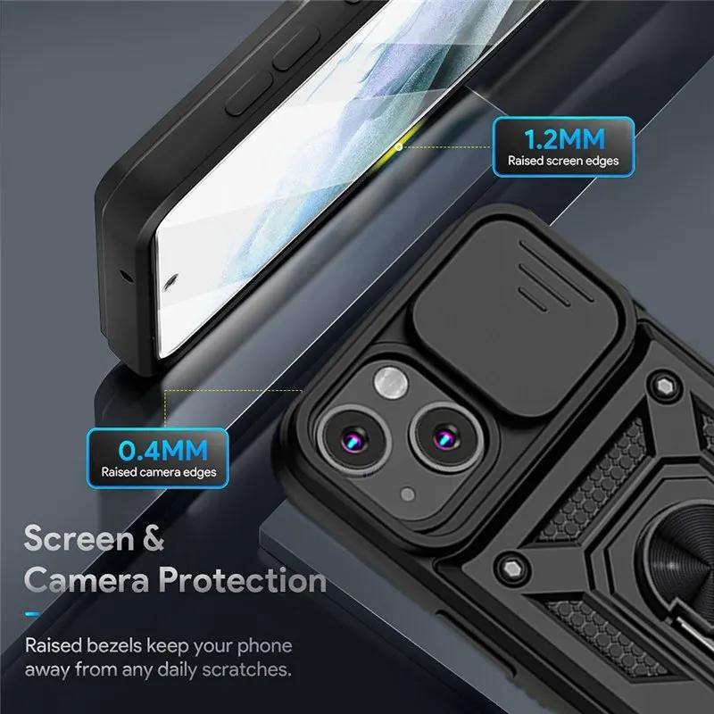 Чехол Armor Shockproof Magnetic Ring Stand Holder для iPhone 13 12 11 14 Pro Max X XR XS Max 12 13 Mini 7 8 Plus 11Pro Back Cover