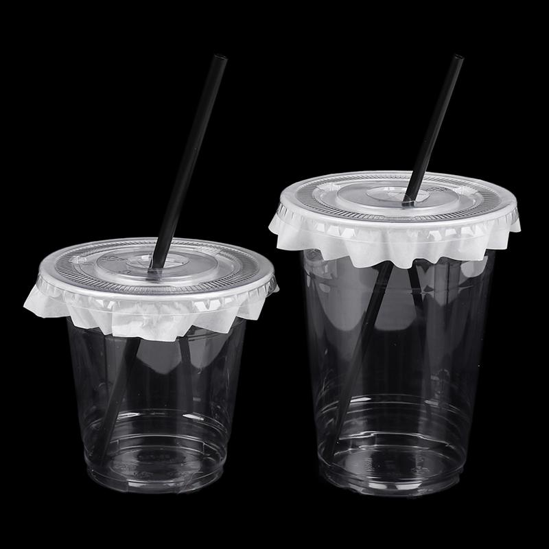 10 шт. 360/420/520 мл пластиковые стаканы с соломинками и крышками, стакан для закусок и напитков, стакан для холодных напитков, прозрачный одноразовый пластиковый стакан ПЭТ, стакан для боба-молочного чая