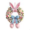 Easter Bunny Wreath Door Cover Banner Photo Background Decorative Decor Backdrop for Home