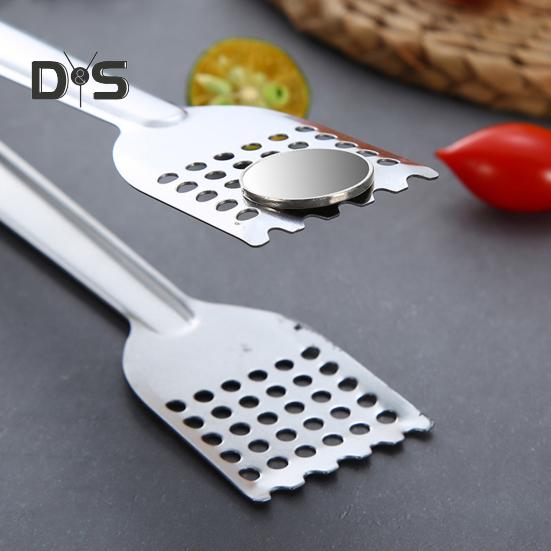 Stainless Steel Practicability Food Tong Heat Insulation Comfortable To Grip Versatile Bread Clip Kitchen Supplies