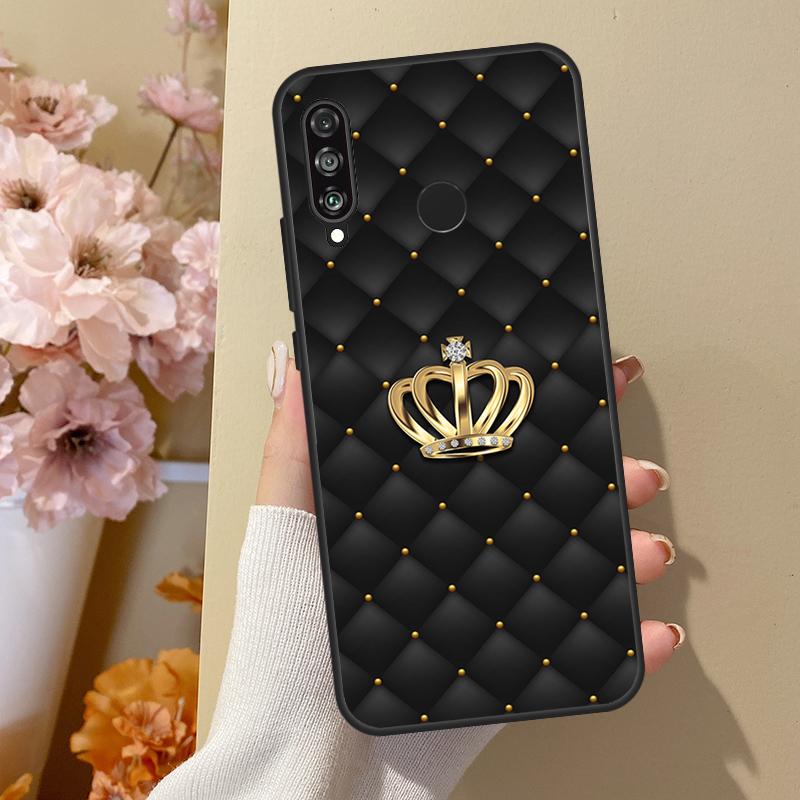 Чехол со стеганой текстурой и узором дивана в виде короны для Huawei P40 Lite P20 P50 P30 Pro P Smart Z 2019 Nova 5T, чехол для Honor 50