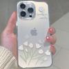 Tulip for Apple 16pro Phone Case New Silicone Anti Drop All Inclusive 13 Transparent Summer Phone Premium