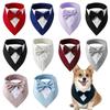 Fashion Tuxedo Bow Ties Adjustable Formal Tie Pet Saliva Towel Bow Tie Collar Dog Necktie