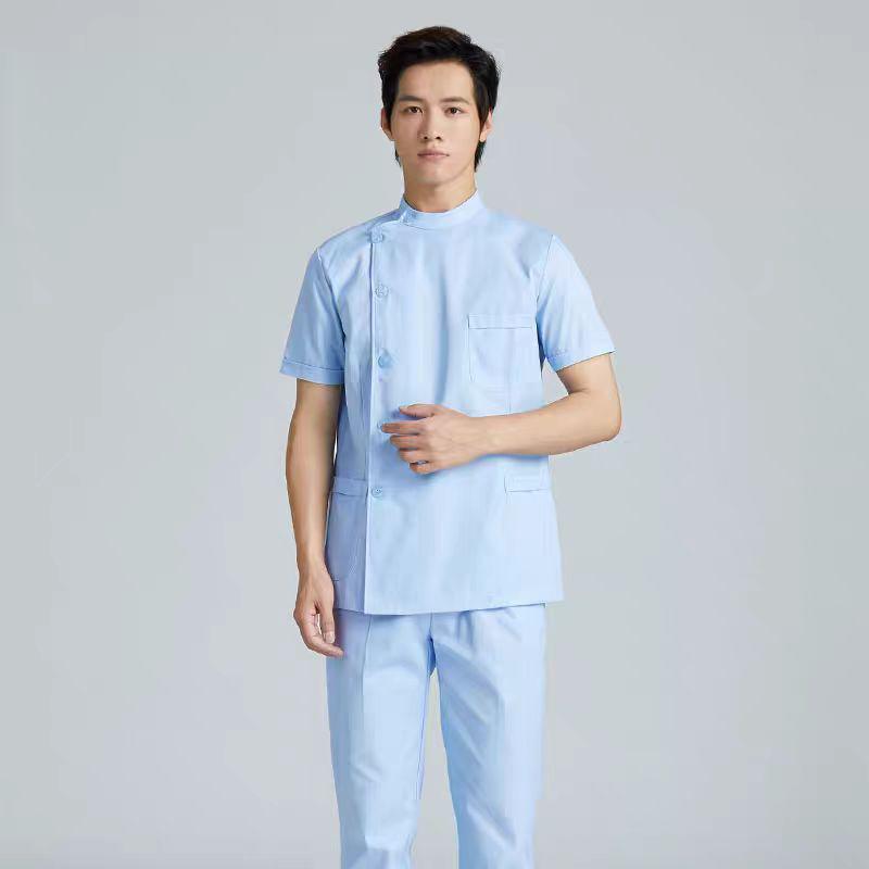 Мужская униформа медсестры с длинными рукавами и костюм стоматолога с короткими рукавами