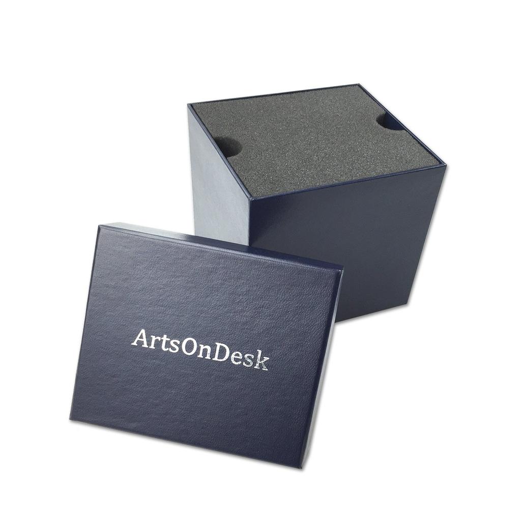 ArtsOnDesk Modern Art Pen Holder St203 Stainless Steel Satin Finish Patented Pen Pencil Pen Desk Business - Stand, Case, Tray, Organizer, Gift, Gift.