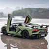 1/18 Aventador SVJ 63 Модель гоночного автомобиля из литого металла Коллекция игрушек Звук и свет Съемная отсоединяемая имитация Детский подарок