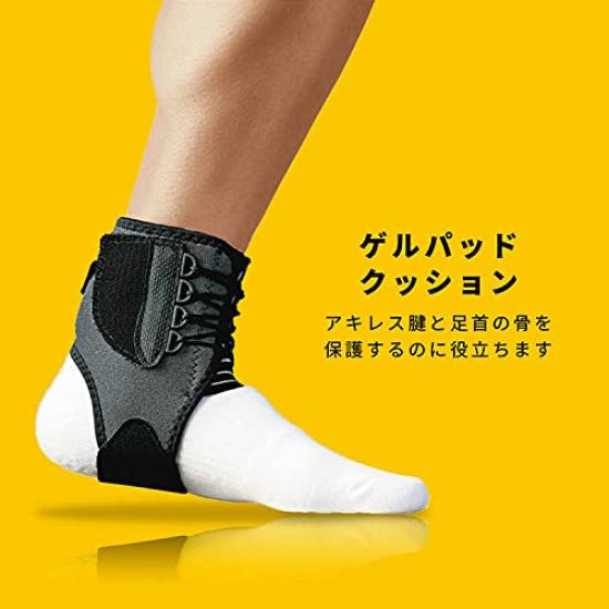 3M Бандаж на голеностоп, Полный, Универсальный размер, 47736JNR, Поддержка, Защита, Все, Антибактериальный, Черный, Futsuro,