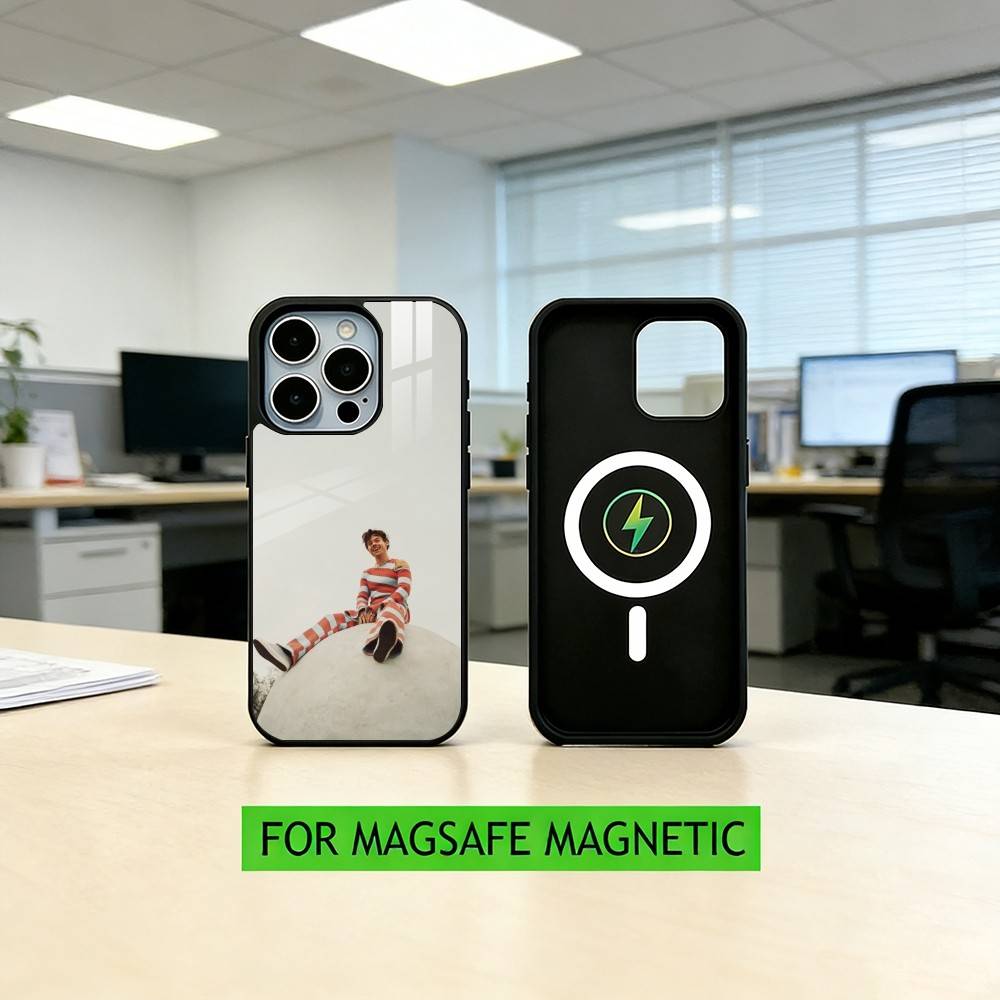 Чехол для телефона singer H-aRRy Music Styles Для iPhone17,16,15,14,13,12,11 Plus,Pro Магнитный Для Magsafe Беспроводной Зарядки