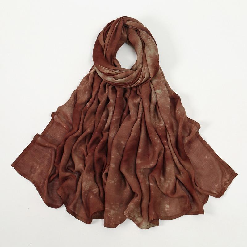 Малайзия и Индонезия горячие продажи тай-дай человеческий хлопок головной платок популярный большой размер дофаминовое сочетание цветов длинное полотенце женщины