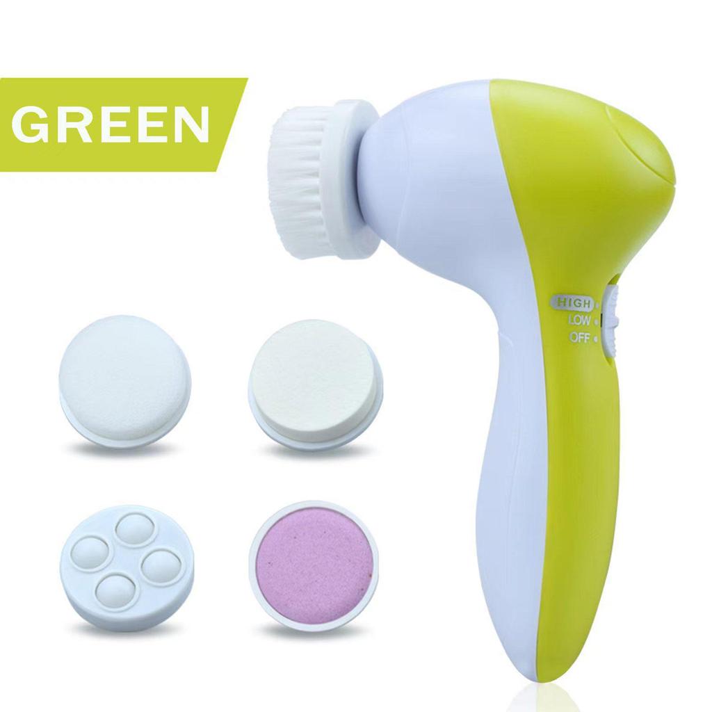 Многофункциональная электрическая щетка для очищения и массажа лица 5 в 1