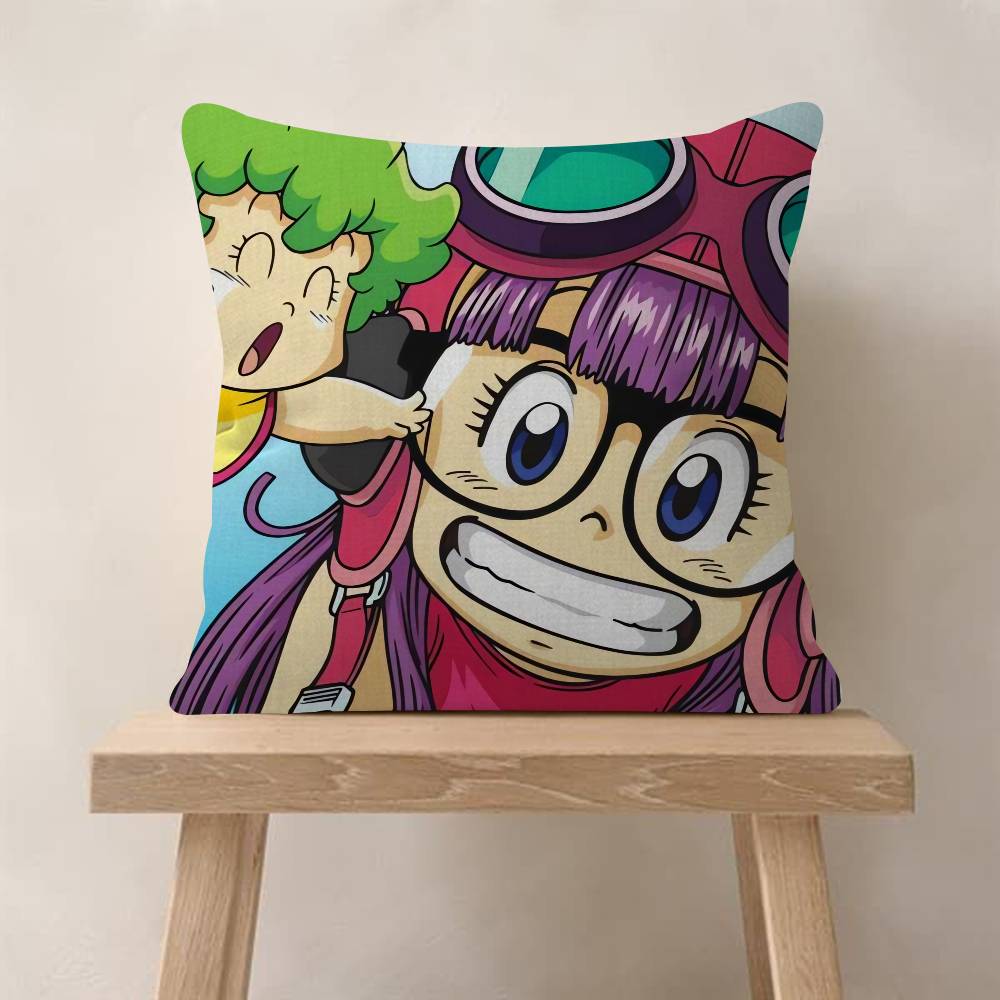 Cartoon Dr S-Slump Arale Cushion Cover Car Throw Pillow Case For Sofa Car Christmas Gift 40X40Cm 45X45Cm