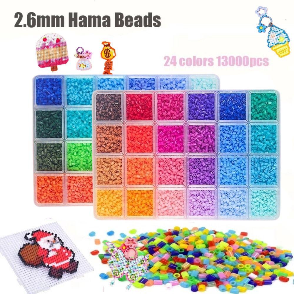 2.6mm Perler Hama Beads Kit DIY Make Puzzle Melting Beads Kits 3D Puzzle Beads  Children Toy