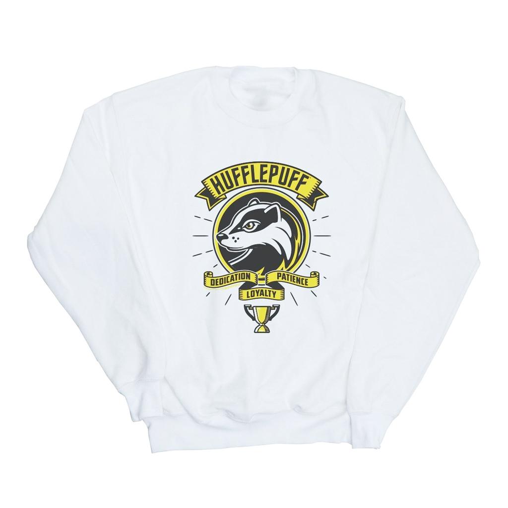 Harry Potter Womens/Ladies Hufflepuff Toon Crest Sweatshirt