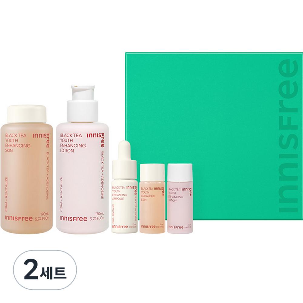 Innisfree Black Tea Youth Enhancing Skin Care Set, 2 Sets
