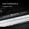 Наклейка на порог автомобиля Защитная пленка от царапин Прозрачная Для Toyota Prado Aqua Hilux Rav4 Camry Prius TRD Venza GR