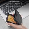 Wallet Carbon Fiber Pattern Flip Cover Metal Card Case Anti-degaussing Credit Card Bag Premium Sense