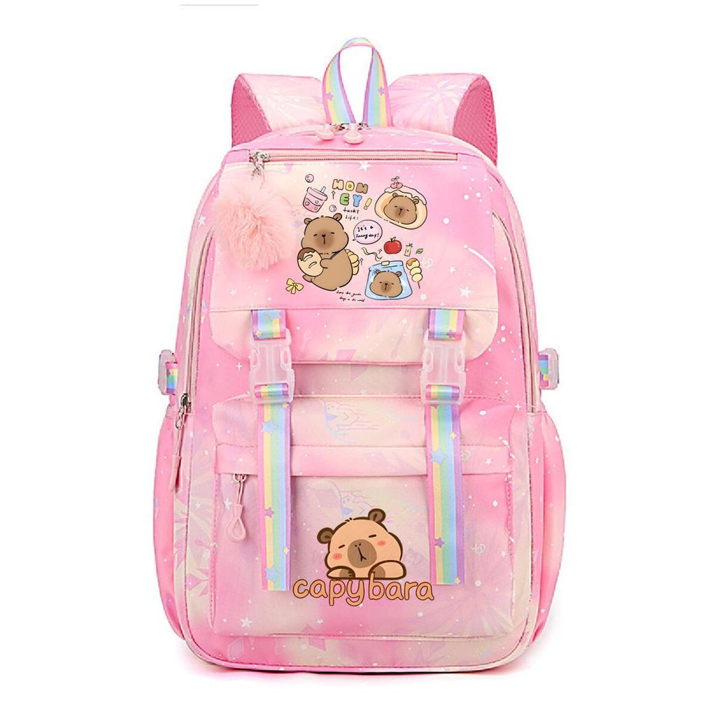 Cute Printed Children'S Lightweight Backpack, Primary And Secondary School School Bag