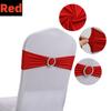 New 50-10PCS Elastic Chair Knot Wedding Decoration Buckle Sashes Back Cover Mariage Hotel Home Seat Elegant Modern Ribbon Decors