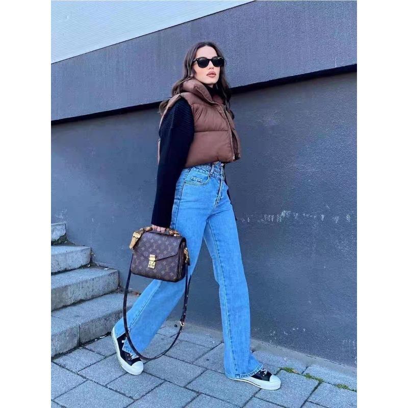 Хлопковый жилет женский короткий воротник-стойка толстый безрукавный жилет с подкладкой жилет жилет жилет куртка Tide