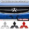 Car Front Hood Emblem Rear Trunk Badge Sticker for Mitsubishi Lancer 9 Pajero ASX Outlander Galant Mirage Accessories Decal Logo
