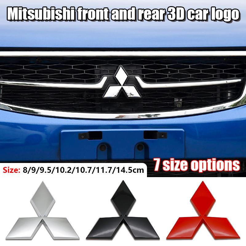 Car Front Hood Emblem Rear Trunk Badge Sticker for Mitsubishi Lancer 9 Pajero ASX Outlander Galant Mirage Accessories Decal Logo
