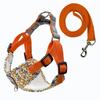Mining Day Dog Harness Leash Set Floral Clothes, Bronze