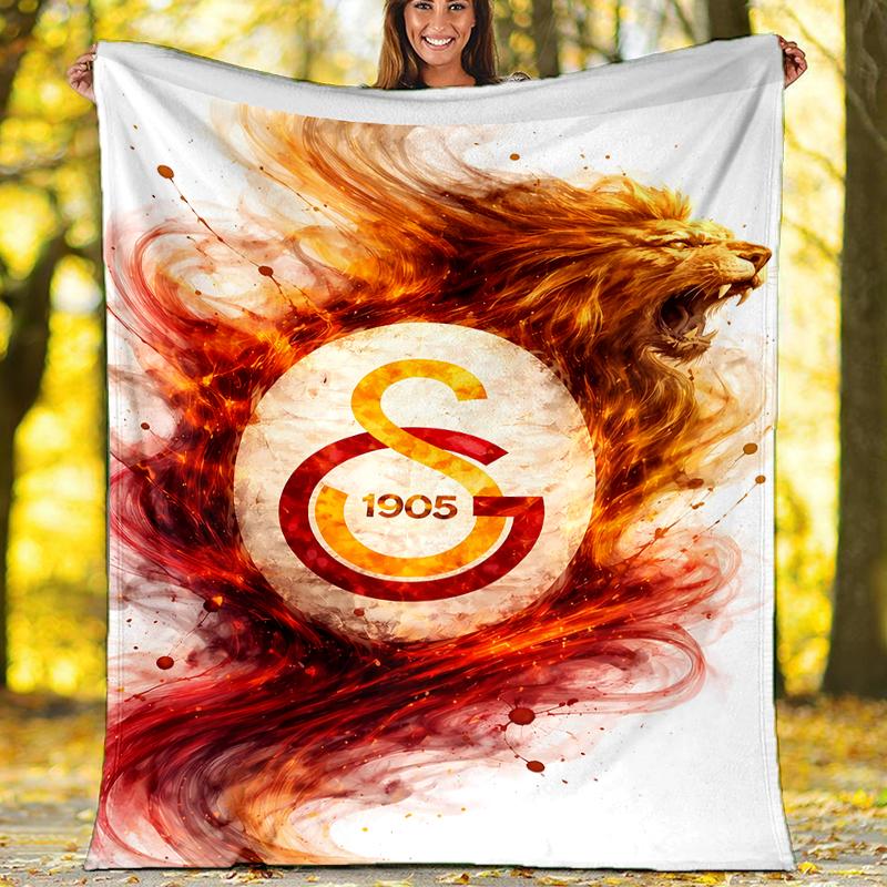 Galatasaray S.K printed throw blanket—soft,warm;versatile blanket for all seasons—perfect as &air-conditioning throw,nap blanket