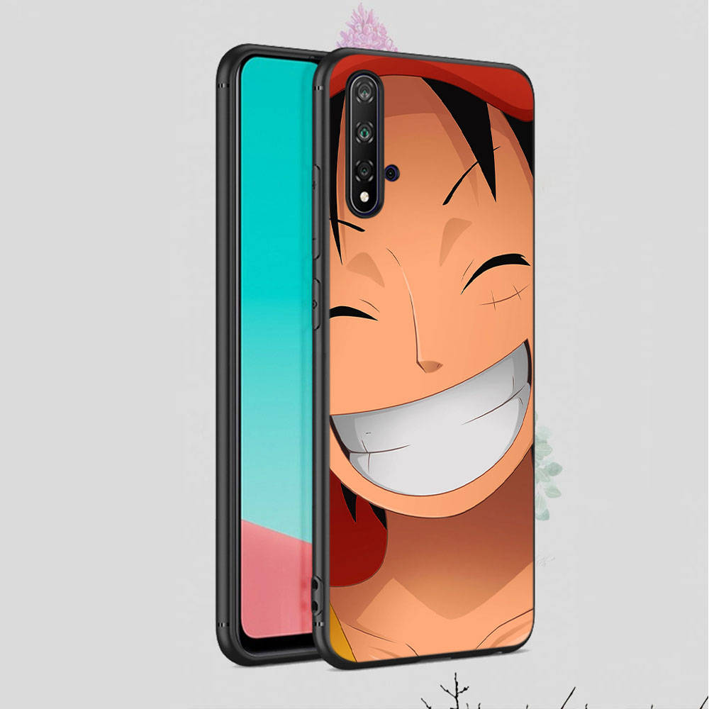 Чехол DT28 One Piece Luffy для OPPO Reno 8 6 5 4 Pro Find X3 A17 A31 A38 A40 A53 A54 A55 A74 A76 A78 A77 A80 A94 A95 A96 Lite черный мягкий чехол