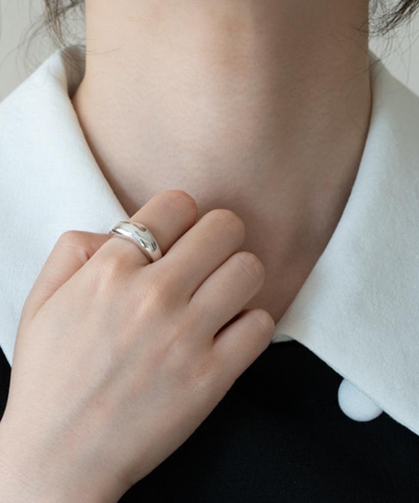 Alleun Silver 925 Gomaru Bold Thumb Silver Rings Couple
