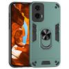 For Motorola Moto G35 5G Case PC+TPU Drop Defend Phone Cover with Ring Kickstand