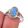 Natural Australian Opal Gemstone 925 Solid Sterling Silver Ring Size 8.5 D3I92