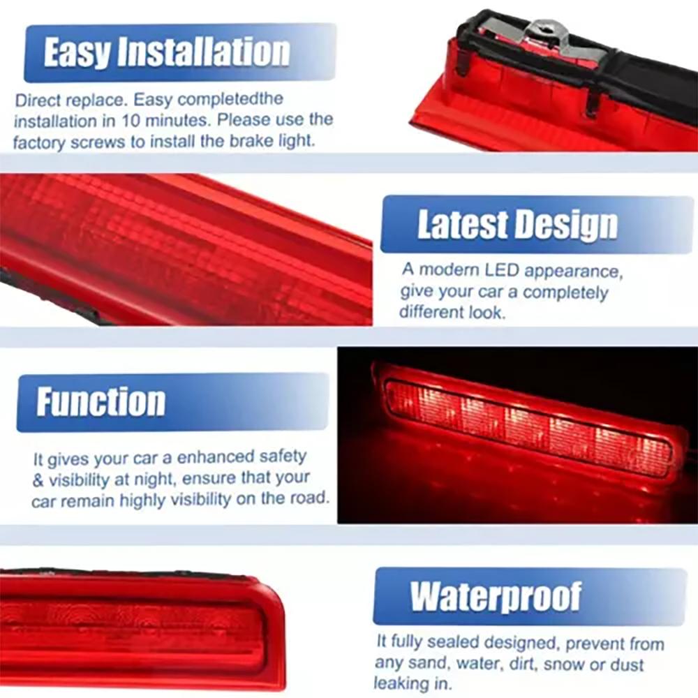1 шт. третий 3-й центральный высокий уровень задний стоп-сигнал 2K0945087C стоп-сигнал автомобильные светодиодные лампочки для Volkswagen для VW Caddy 2003-2015